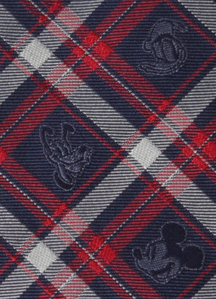 Disney Mickey and Friends Navy Plaid Men's Tie