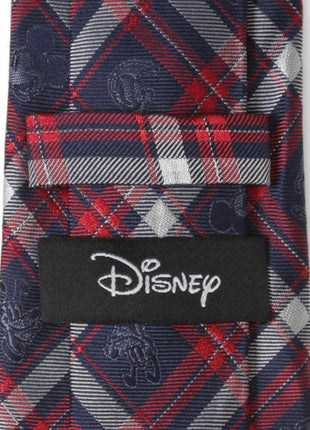 Disney Mickey and Friends Navy Plaid Men's Tie