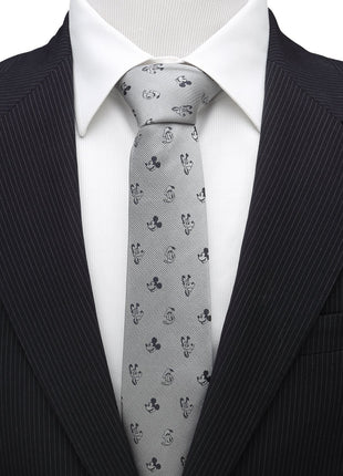 Disney Mickey and Friends Gray Men's Tie