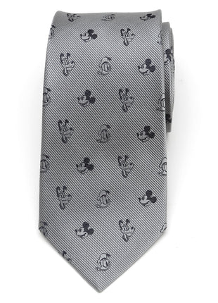 Disney Mickey and Friends Gray Men's Tie