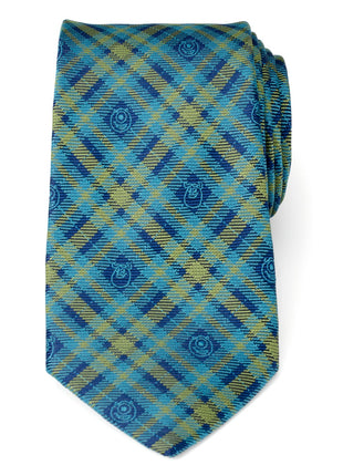 Disney Pixar Monsters Inc. Plaid Blue and Green Tie