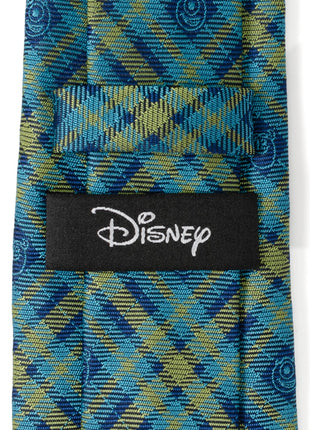 Disney Pixar Monsters Inc. Plaid Blue and Green Tie