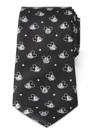 Disney Mickey Mouse Black Dot Men's Tie