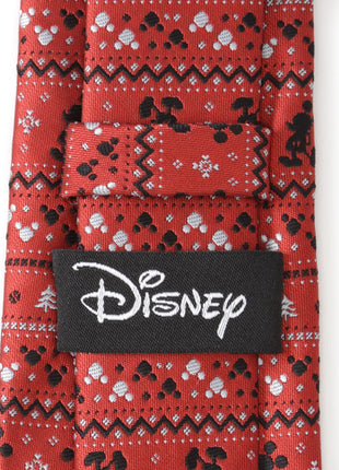 Disney Mickey Mouse Fair Isle Red Men's Tie