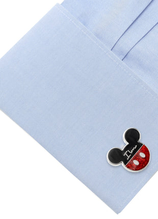 Disney Mickey and Minnie Mouse "I Love Us" Cufflinks