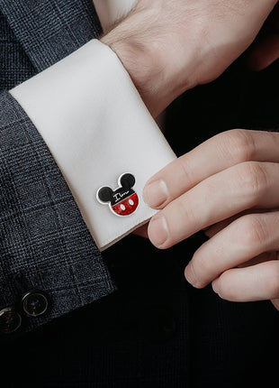 Disney Mickey and Minnie Mouse "I Love Us" Cufflinks