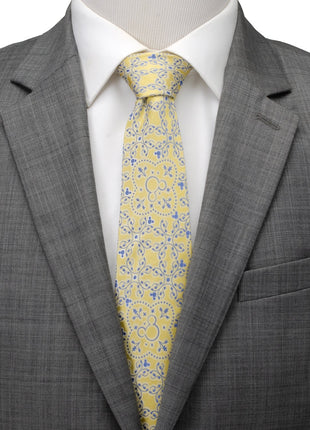 Disney Mickey Mouse Yellow Multi Men's Tie