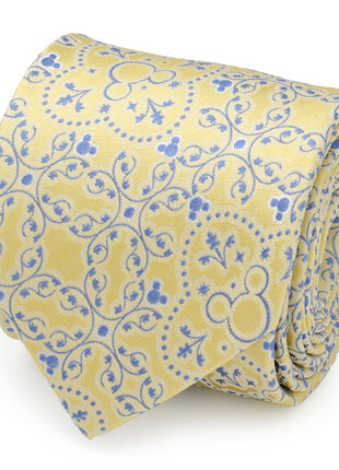 Disney Mickey Mouse Yellow Multi Men's Tie