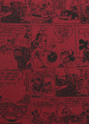 Disney Mickey Mouse Comic Red Men's Tie
