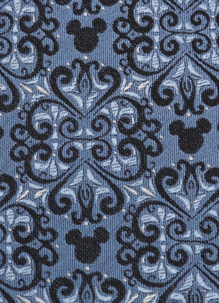 Disney Mickey Mouse Damask Tile Blue Men's Tie