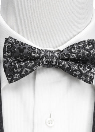 Disney Mickey Mouse Damask Pocket Square and Bow Tie Gift Set