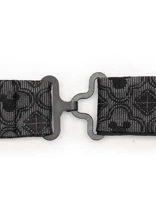 Disney Mickey Mouse Pattern Black Bow Tie