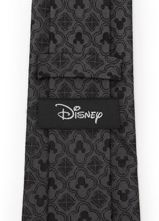 Disney Mickey Mouse Pattern Black Men's Tie
