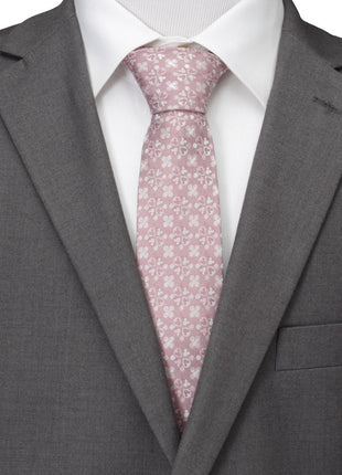 Disney Mickey Mouse Silhouette Blossom Pink Men's Tie