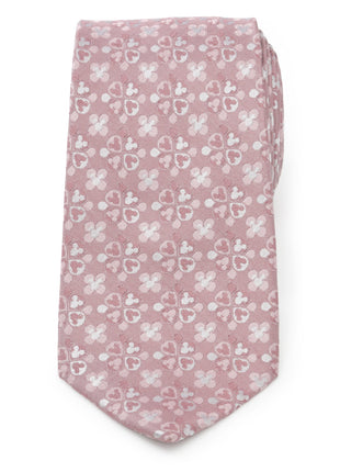 Disney Mickey Mouse Silhouette Blossom Pink Men's Tie
