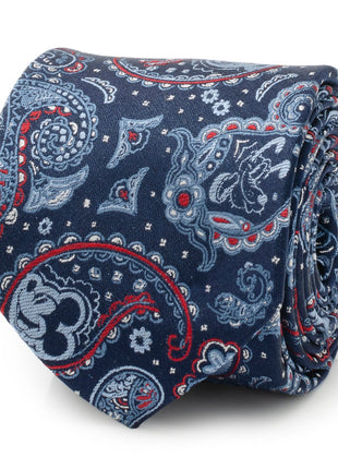 Disney Mickey and Friends Paisley Blue Multi Men's Tie