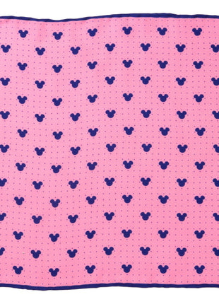 Disney Mickey Mouse Dot Pink Tie and Pocket Square Gift Set