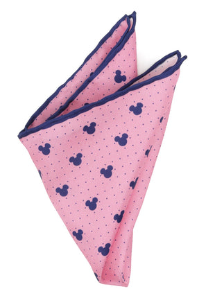 Disney Mickey Mouse Dot Pink Pocket Square