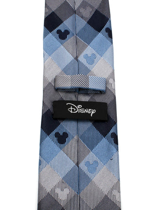 Disney Mickey Mouse Blue Plaid Mens Tie