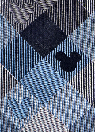 Disney Mickey Mouse Blue Plaid Mens Tie