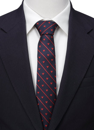 Disney Mickey Mouse Navy Pinstripe Tie