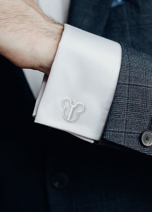 Disney Mickey Mouse Silhouette Cutout Cufflinks