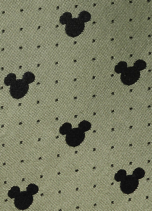 Disney Mickey Mouse Silhouette Dot Green Men's Tie