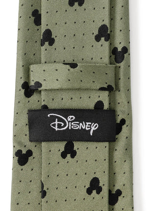 Disney Mickey Mouse Silhouette Dot Green Men's Tie