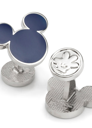Disney Mickey Mouse Silhouette Blue Cufflinks