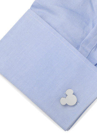 Disney Mickey Mouse Silhouette Stainless Steel Cufflinks