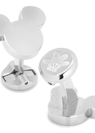 Disney Mickey Mouse Silhouette Stainless Steel Cufflinks