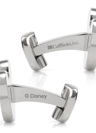Disney Mickey Mouse Silhouette Basket Weave Cufflinks