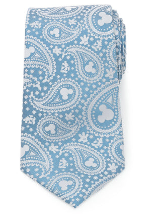 Disney Mickey Mouse Teal Paisley Men's Tie