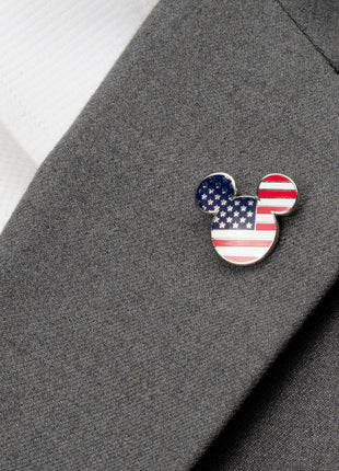 Disney Mickey Mouse Stars and Stripes Lapel Pin