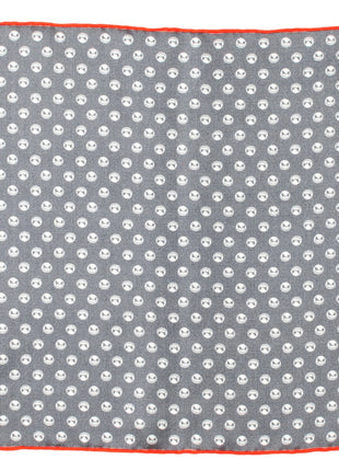 Disney The Nightmare Before Christmas Jack Skellington Men's Black Pocket Square