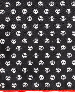 Disney The Nightmare Before Christmas Jack Skellington Men's Black Pocket Square