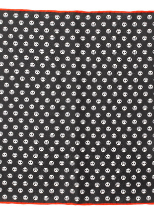 Disney The Nightmare Before Christmas Jack Skellington Men's Black Pocket Square