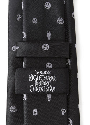 Disney The Nightmare Before Christmas Black Gray Men's Tie