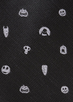 Disney The Nightmare Before Christmas Black Gray Men's Tie