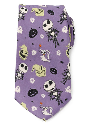 Disney The Nightmare Before Christmas Purple Men's Tie