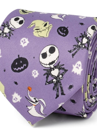 Disney The Nightmare Before Christmas Purple Men's Tie