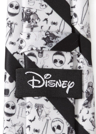 Disney The Nightmare Before Christmas Striped Black Men's Tie
