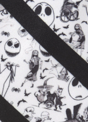 Disney The Nightmare Before Christmas Striped Black Men's Tie