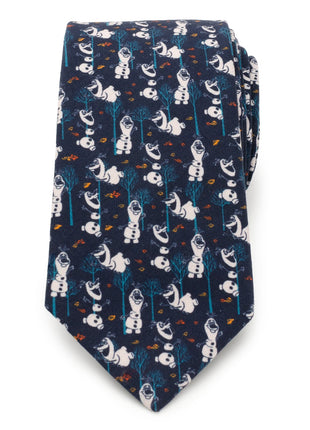Disney Frozen Olaf Navy Pattern Men's Tie