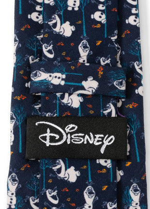 Disney Frozen Olaf Navy Pattern Men's Tie