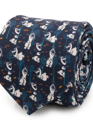 Disney Frozen Olaf Navy Pattern Men's Tie