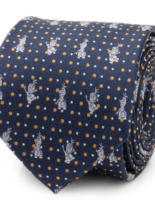 Disney Frozen Olaf Dot Motif Men's Tie