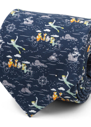 Disney Peter Pan Flying Blue Men's Tie