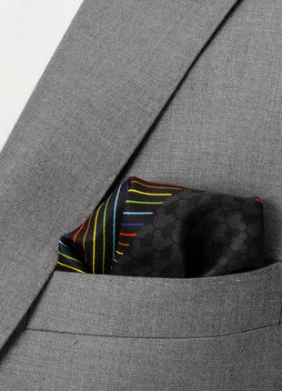 Disney Mickey Mouse Silhouette Rainbow Pocket Square