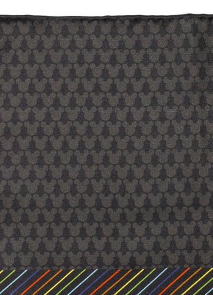 Disney Mickey Mouse Silhouette Rainbow Pocket Square